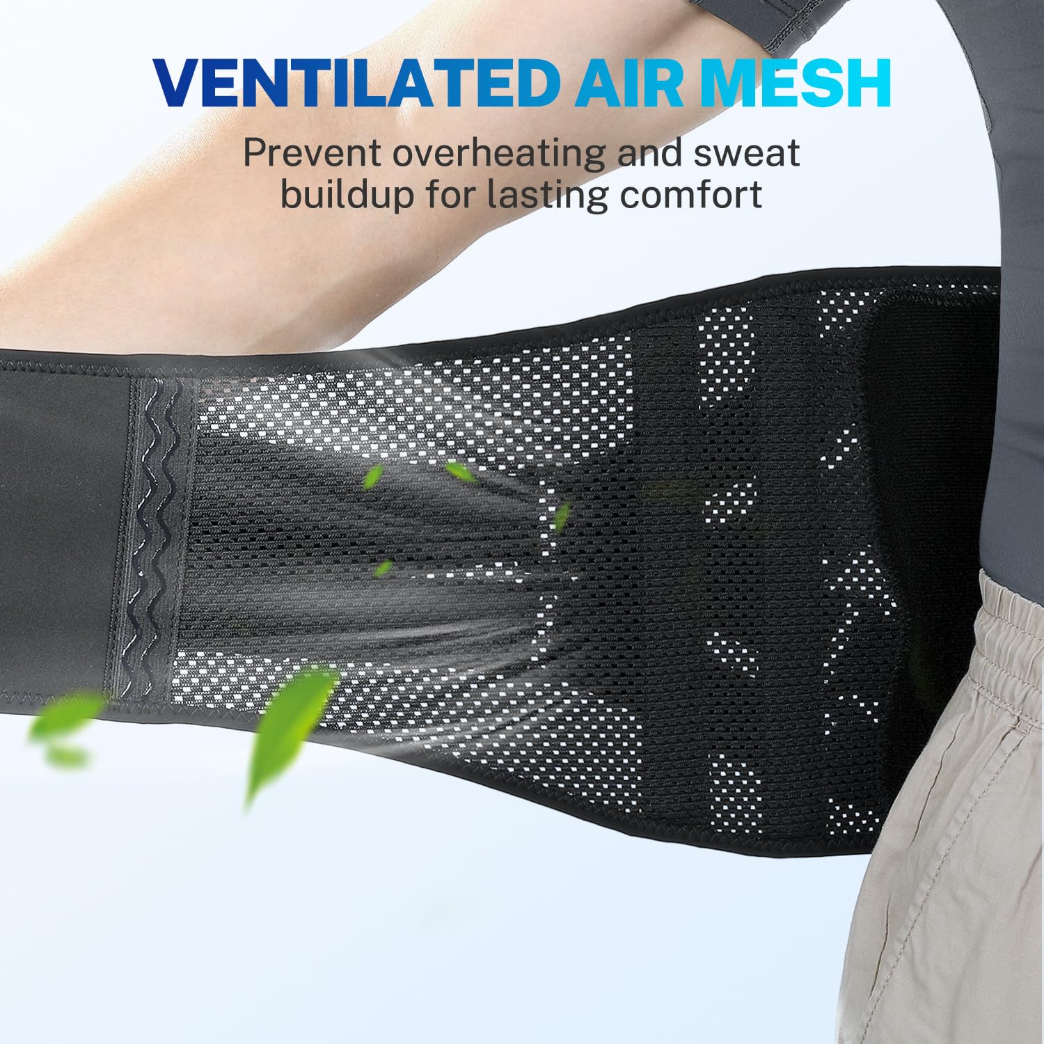 Fitomo BR8B Back Brace| Removable 3D Lumbar Support Pad