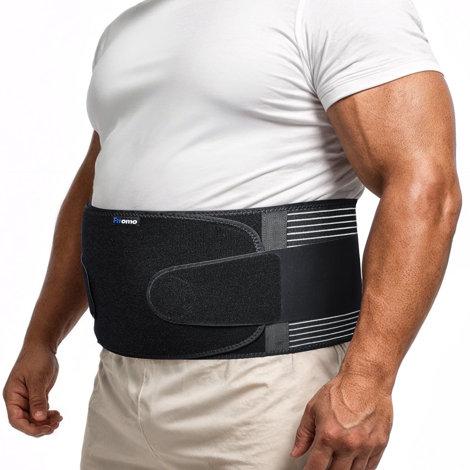 Fitomo Umbilical hernia belt with pressurized strap for Men & Women