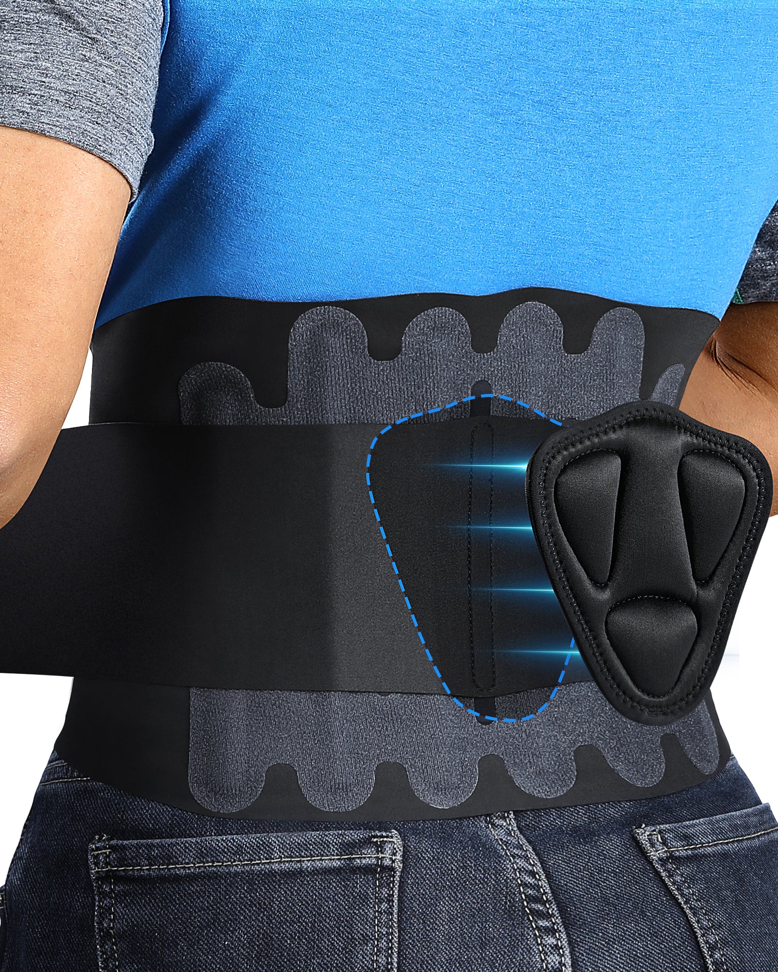 Fitomo FMBR1B Back Brace, Black