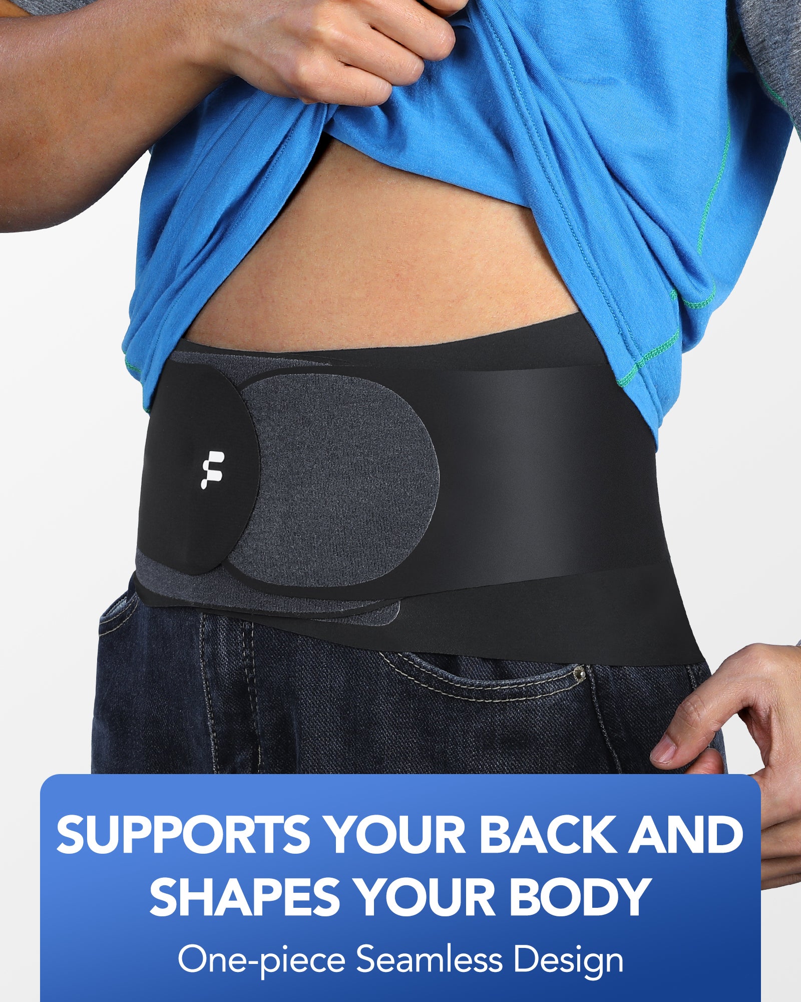 Fitomo FMBR1B Back Brace, Black