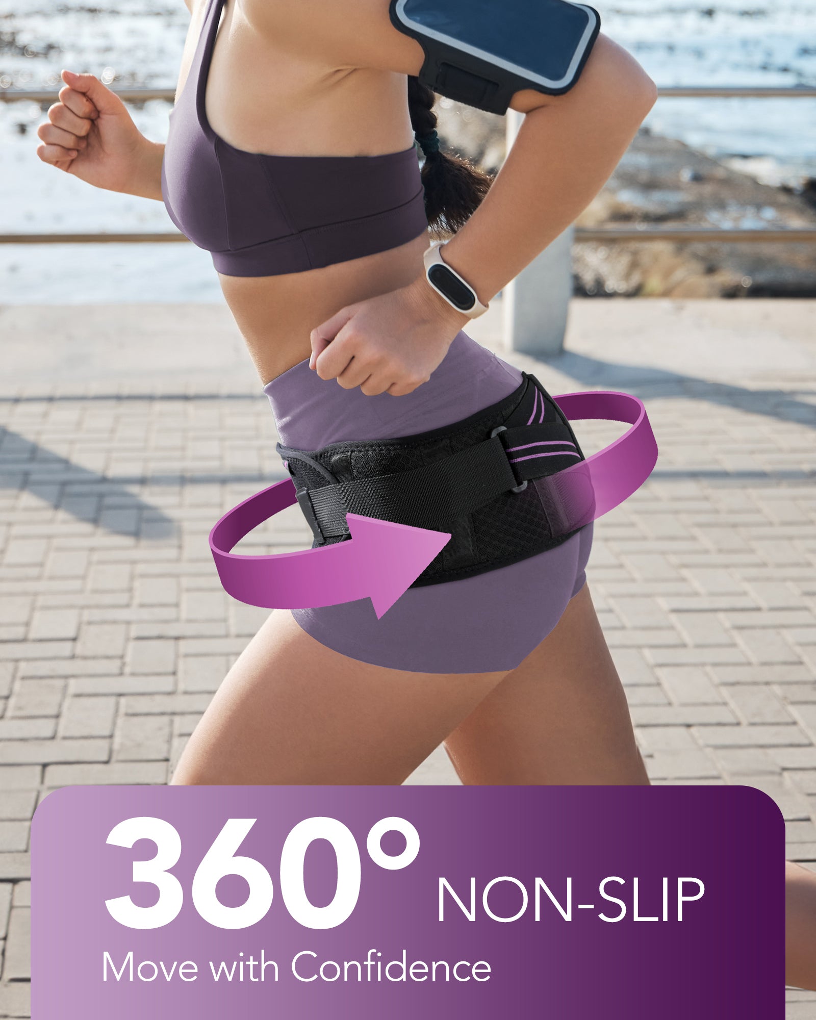 Fitomo FMHB1 Sacroiliac Belt, Violet