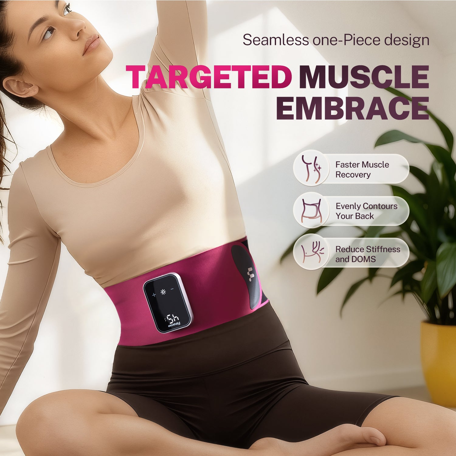 Fitomo FMHP1 Portable Heating Pad for Back Pain Relief