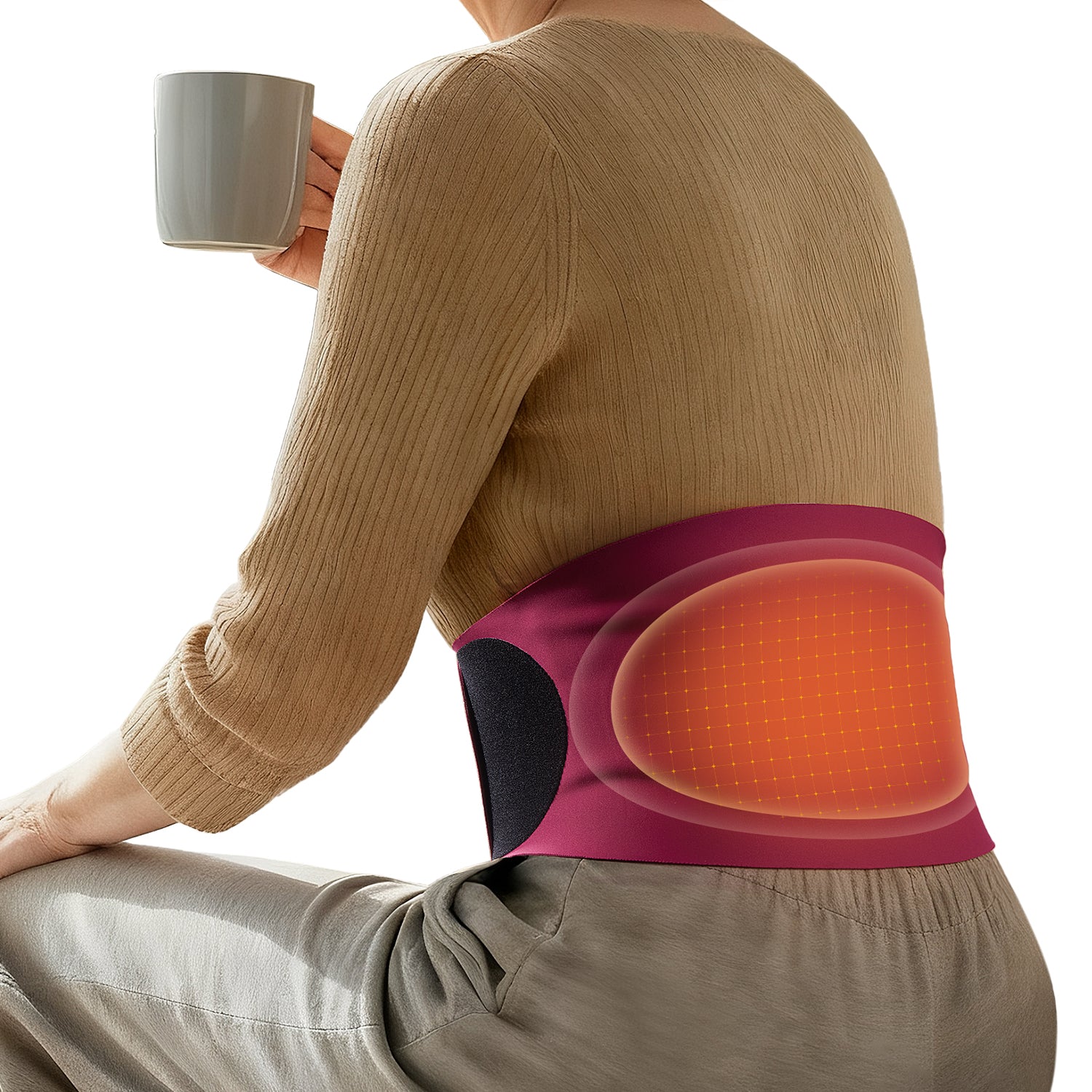 Fitomo FMHP1 Portable Heating Pad for Back Pain Relief