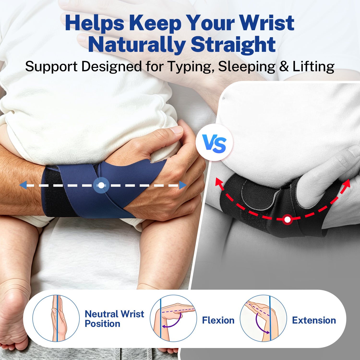 Fitomo FMWB11 Wrist | Brace Helps Keep Wrist Naturally Straight