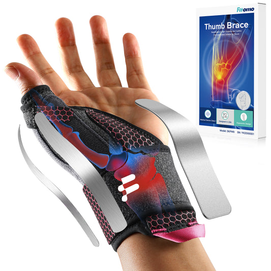 Fitomo FMWB4 Wrist Brace & Thumb Stabilizer, Rose