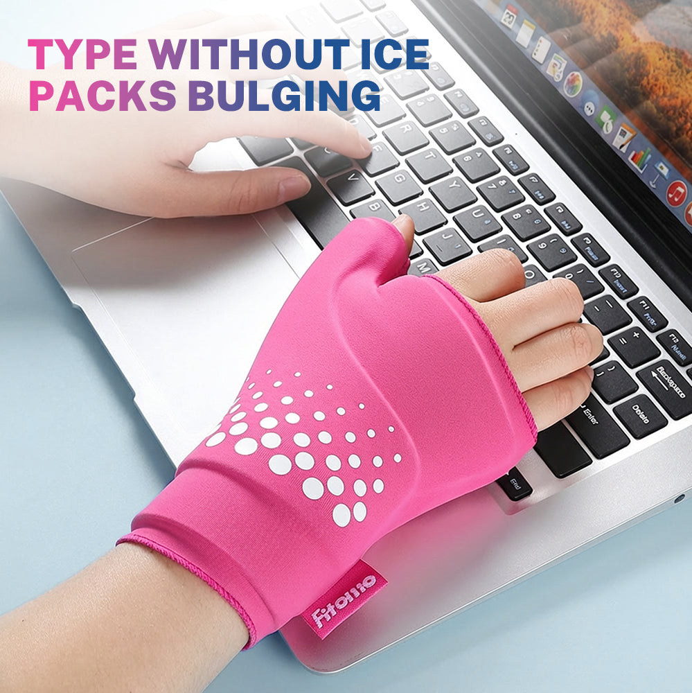 Fitomo FMWCP1 Thumb & Wrist Ice Pack Wrap Pink