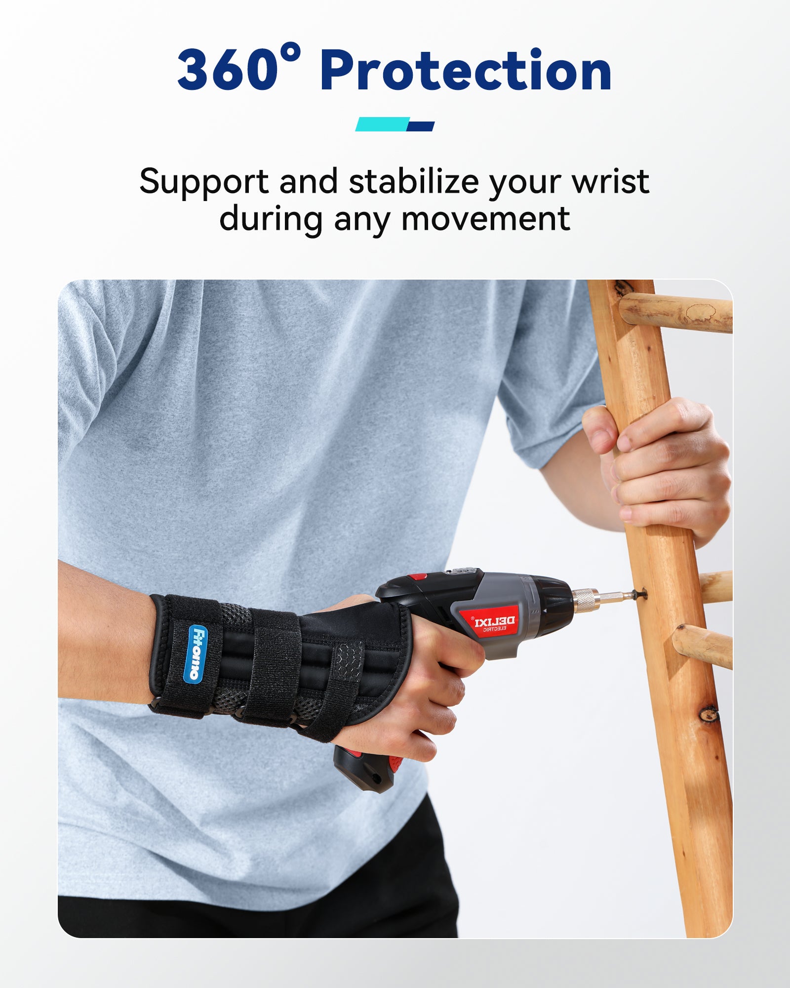 Fitomo SKPW3 Wrist Brace, Blue