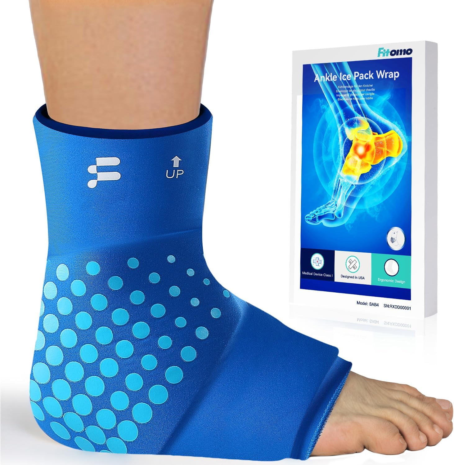 Fitomo FMAC1 Ankle Ice Pack Wrap