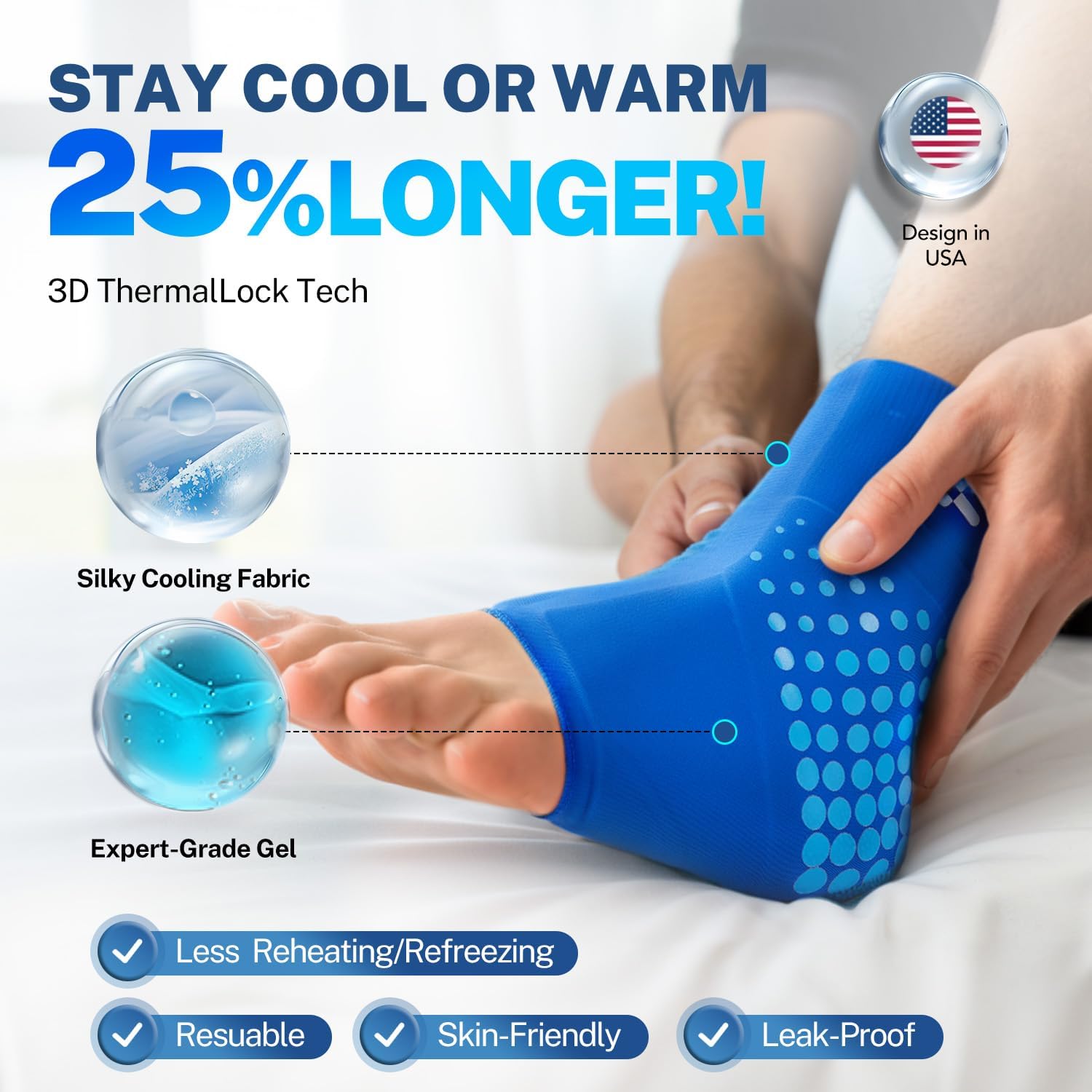 Fitomo FMAC1 Ankle Ice Pack Wrap