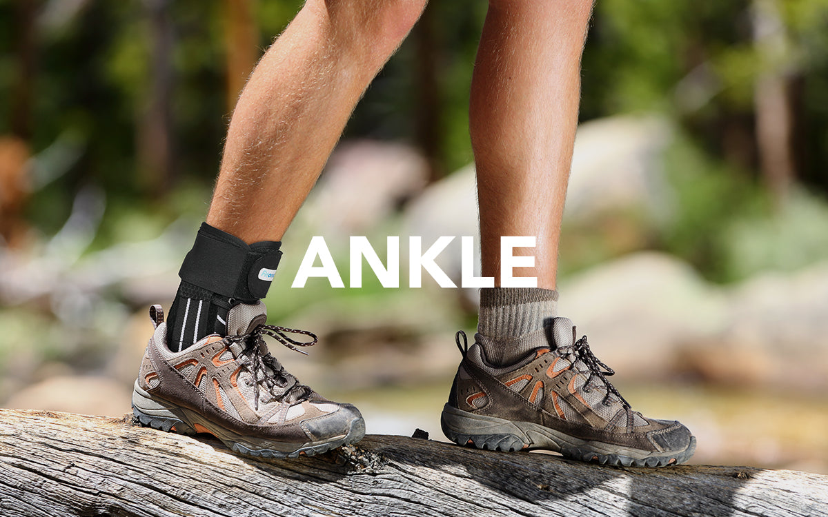 Ankle support brace for stability and injury recovery—compression sleeve perfect for sprains, running, and sports activities.